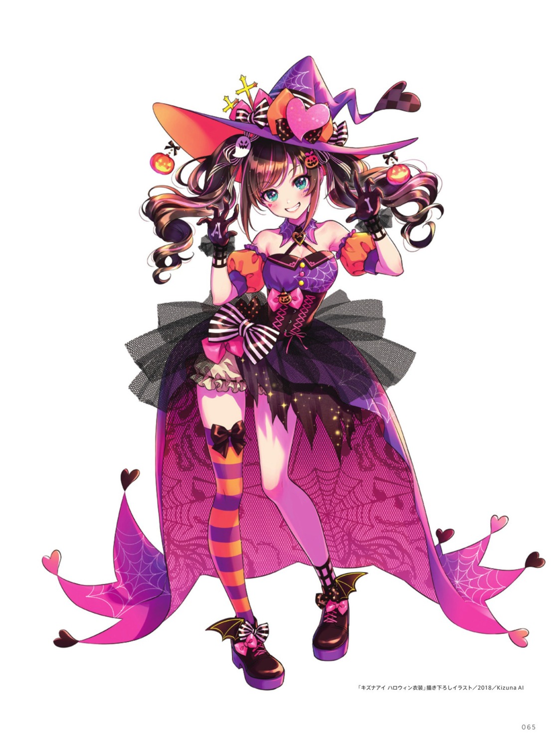 morikura en a.i. channel kizuna ai dress halloween thighhighs 556141